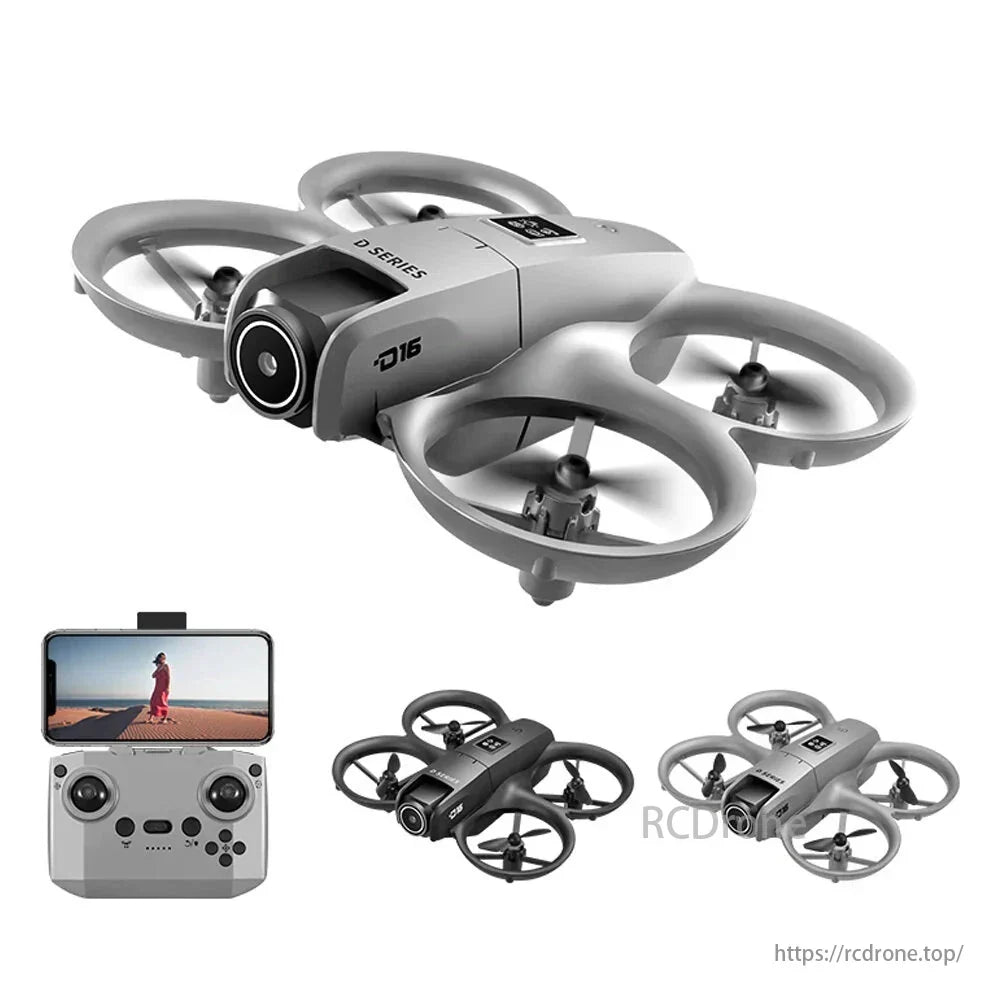 D16 Mini Drone - 2.4G Wifi 480P Camera Drone for Kids With Propeller Guard