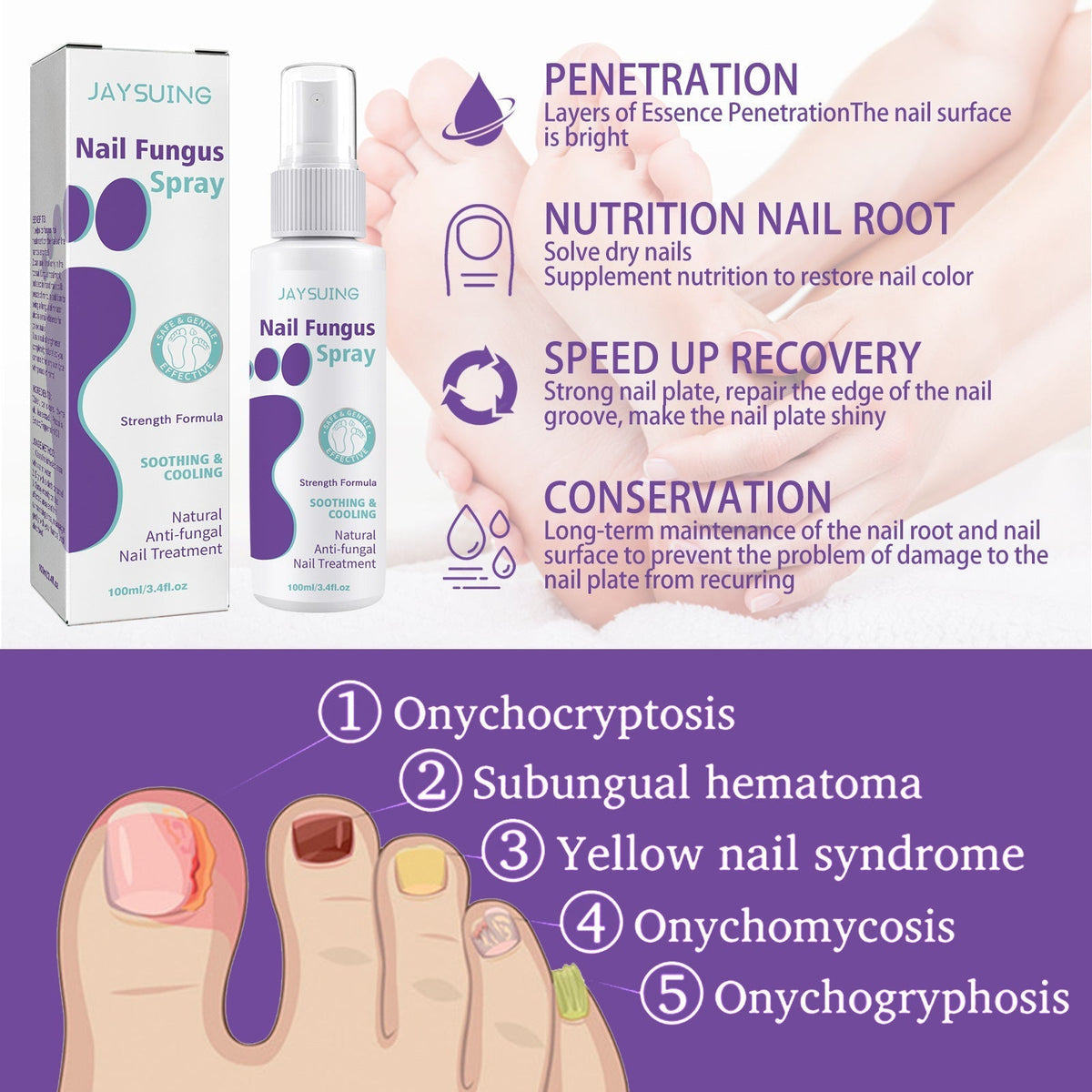 Nail healing & care Spray / رذاذ العناية بالأظافر وعلاجها